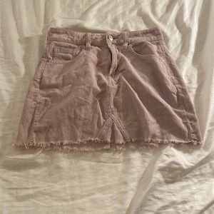 Pacsun Pink Corduroy Mini Skirt